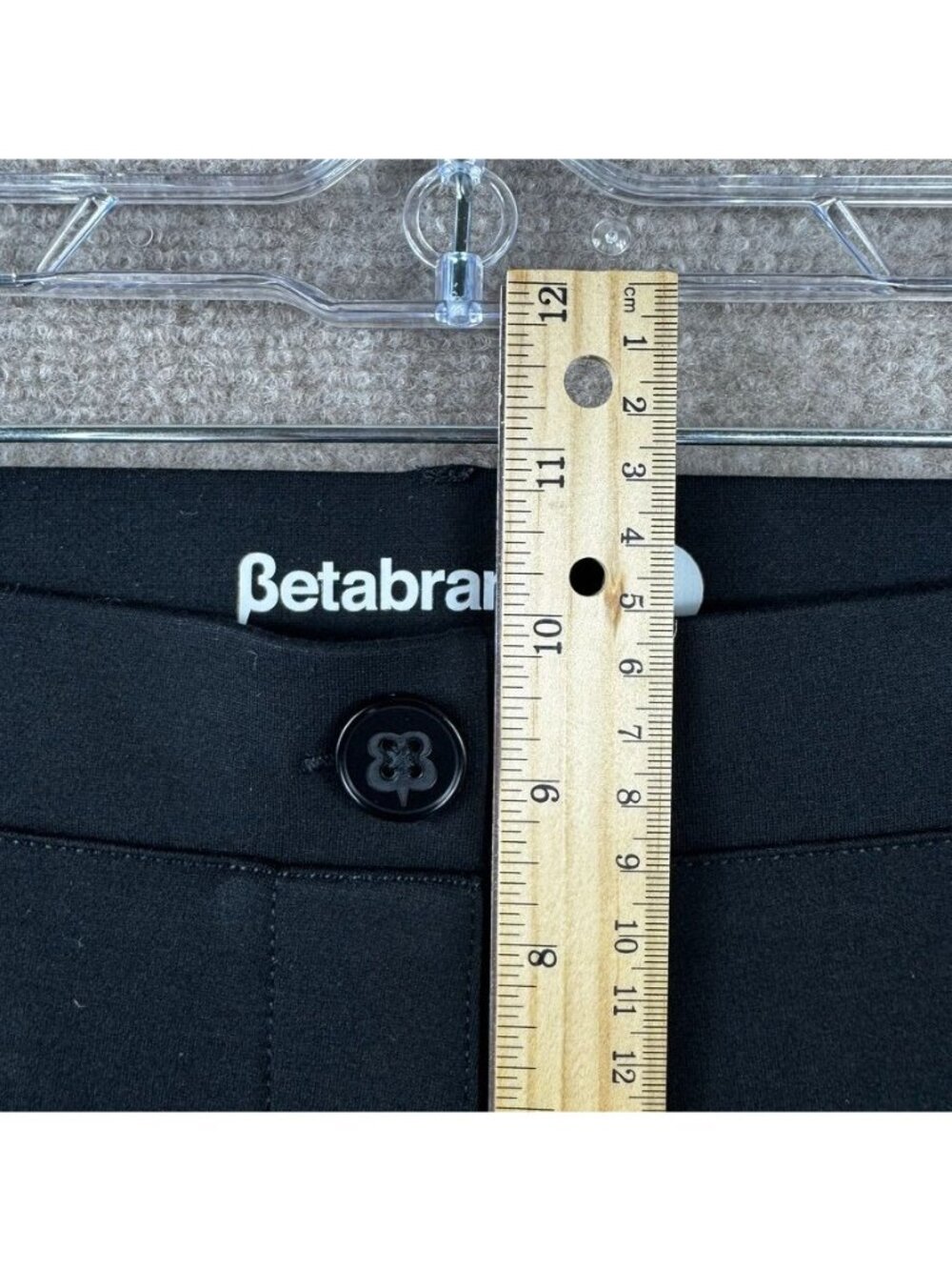 Betabrand Bootcut Classic Dress Pant Yoga Pant Large Black Ponte Knit Capsule - Picture 9 of 11